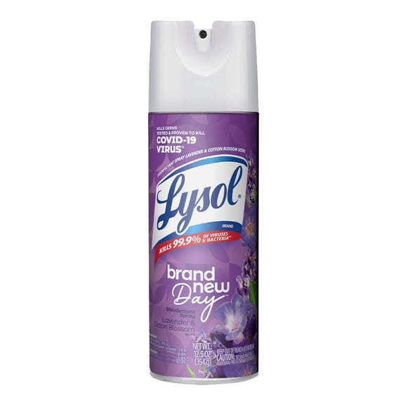 Aerosol Desinfectante para Superficies Lysol Lavender & Cotton Blosson 12.5oz / 354 grs
