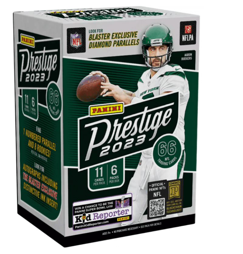 2023 Panini Prestige NFL Football Factory Sealed Blaster Box 66 Cards