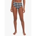 thumbnail image 3 of Kate Spade new york Plaid High-Waist Bikini Bottoms, X-Large, Black, 3 of 3