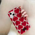 thumbnail image 3 of Cute Love Red Heart Coque Phone Case for Iphone 13 14 Pro Max 12 15 Pro Max 11 Shockproof Cover Bumper Capa for Women, 3 of 4