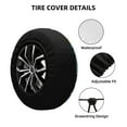 thumbnail image 2 of Salouo Beautiful Dreamcatcher Print Spare Tire Cover 14-17 inch Spare Tire Protector Universal Tough Tire Wheel Cover for Trailer SUV and Truck-15 inch, 2 of 6
