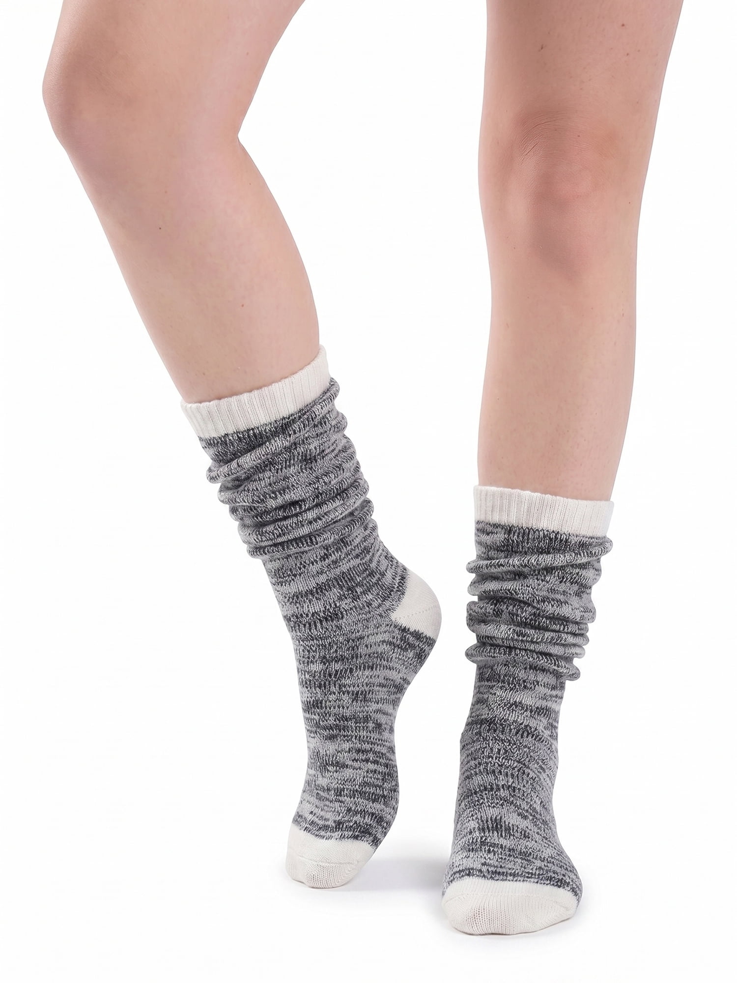 MUK LUKS Women's Fluffy Dream Tall Boot Socks, 6-Pack, OSFM