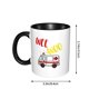 thumbnail image 4 of Taza de cerámica divertida de dos colores para el desayuno, taza de leche, taza de café, ambulancia Wee Woo Amr Ems Emt, 4 of 5