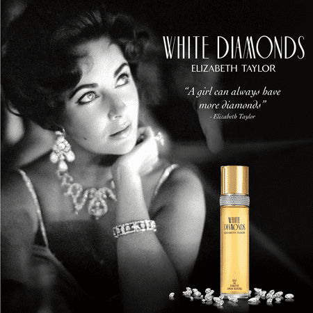 Elizabeth Taylor White Diamonds Eau De Toilette, Perfume for Women, 3.3 Oz