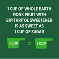 Whole Earth Monk Fruit with Erythritol PlantBased Sugar Alternative