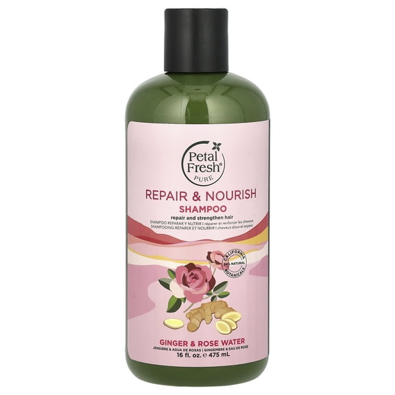 Petal Fresh Pure, Repair & Nourish Shampoo, Ginger & Rose Water, 16 fl oz (475 ml)