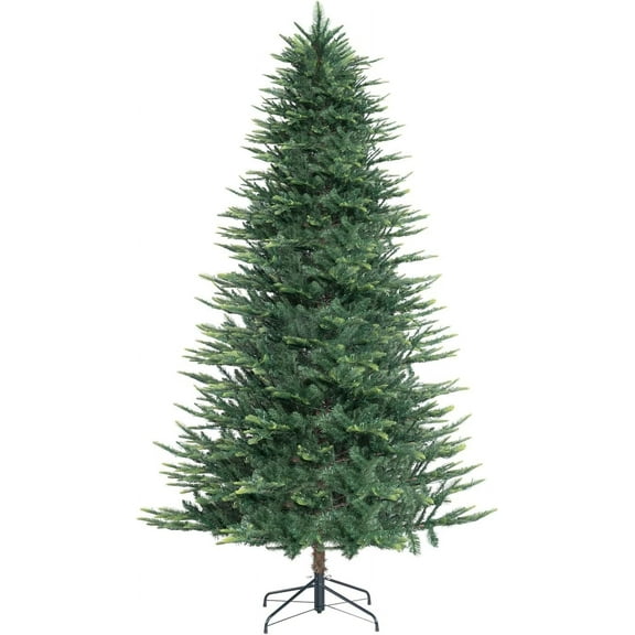 Lujan 6.5ft Prelit Aritificial Christmas Tree with 921 Branch Tips, 500 Warm Lights and Metal Stand, 48" wide Realistic Nordic Christmas Tree with Lights by Naomi Home