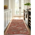 thumbnail image 4 of Unique Loom Outdoor Botanical Collection Area Rug - Fern (2' x 6' 1" Runner Terracotta/Ivory), 4 of 8