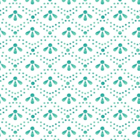 The Pioneer Woman Teal Tonal Scallop Peel And Stick Vinyl Wallpaper, 215-in by 20.5-in, 30.75 sq. ft.