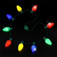 thumbnail image 3 of LED Light Up Christmas Bulb Necklace Party Favors Ugly Xmas Party, 3 of 4