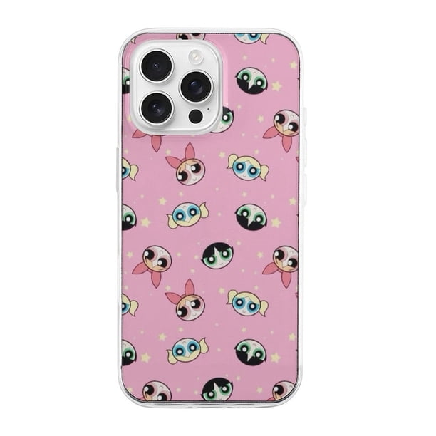 Funda de TPU de Las Chicas Superpoderosas para iPhone 16 Pro Max: ultrafina, a prueba de golpes, antiamarilleo, resistente a arañazos, compatible con carga inalámbrica, agarre mejorado, estilo