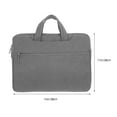 thumbnail image 2 of LABSERRON Sac Messager en Toile pour la Rentrée Scolaire Housse d'Ordinateur Portable PU Gris Foncé Résistant à l'Usure 1ensemble, 2 of 6