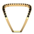 thumbnail image 3 of 0.5 ct Round Cut Natural Onyx Statement 14K Yellow Gold Womens Engagement Ring, 3 of 5