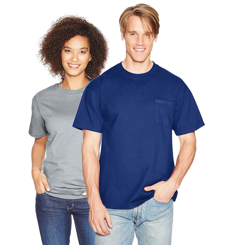 Hanes Men's BeefyT TShirt with Pocket Pack of 1