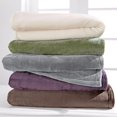 thumbnail image 2 of Johnson Home Polyester Plush Blanket Chocolate Oasis (King), 2 of 2