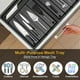 thumbnail image 5 of Cutlery Organiser, 5 Compartments Cutlery Tray, Black Steel Mesh Organiser for Kitchen Drawer, Anti-Slip Utensil Trays for Knife Fork Spoons (Metal Bl, 5 of 5