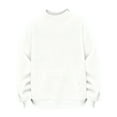 thumbnail image 3 of LNMQLPDBS Girls High Neck Sweatshirt with Front Pocket Casual Warm Long Sleeve Pullover Tops for Kids Tween Daily Wear Outgoing School Basic Solid Sweatshirt for Fall Winter, 3 of 7