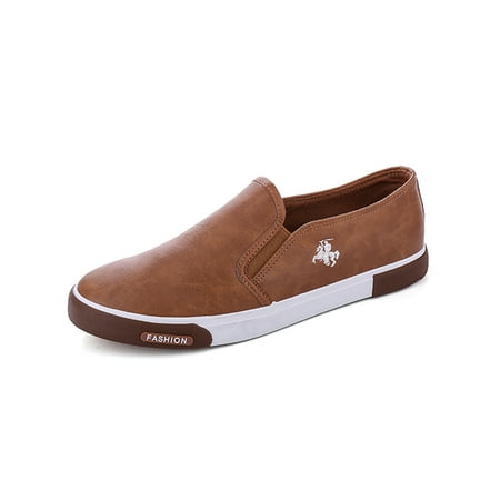 

Ritualay Unisex Comfortable Loafer Lightweight Flats Slip On Sneakers Office Work Round Toe Loafers Khaki 8.5