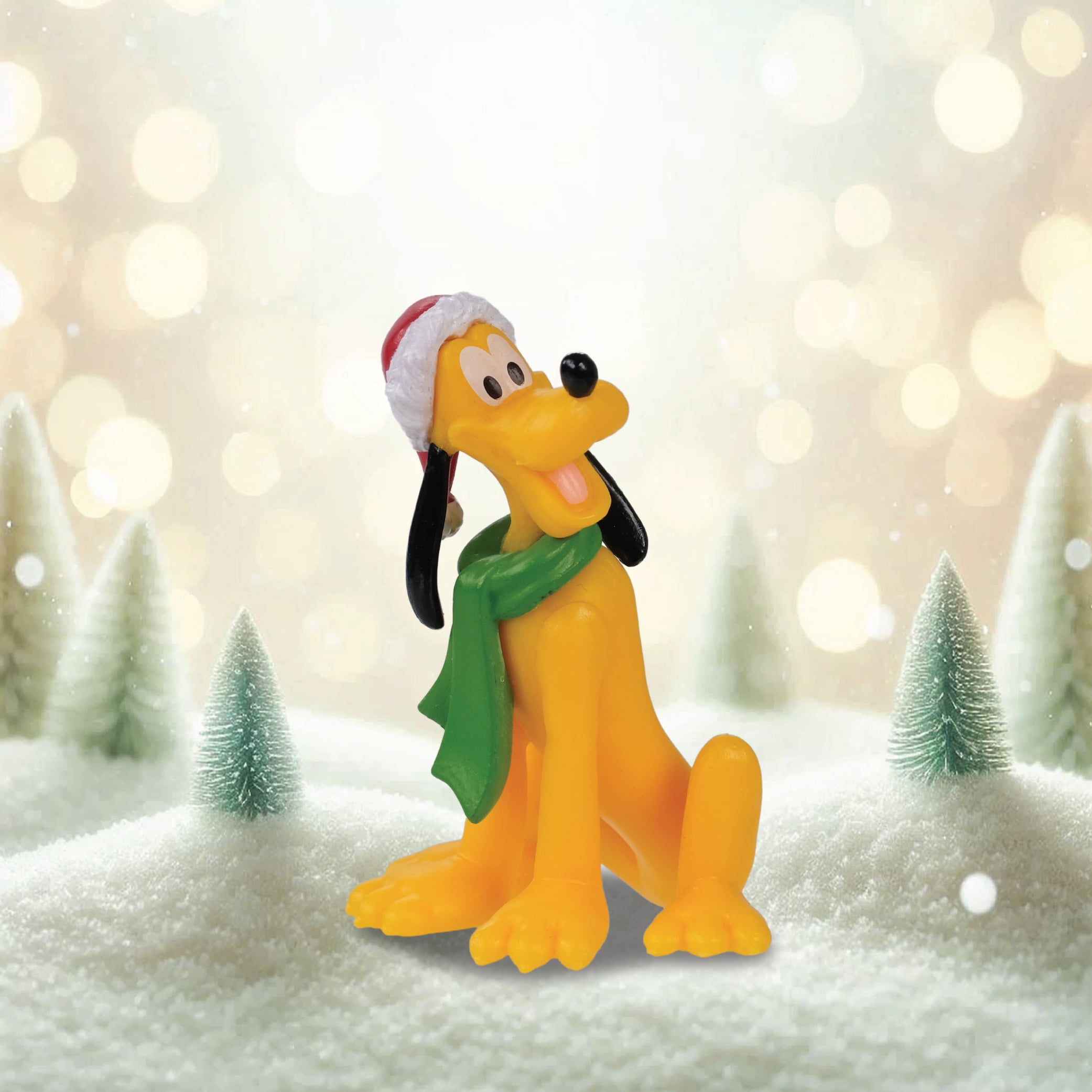 Disney Pluto Christmas Village Figurine – Holiday Character Piece