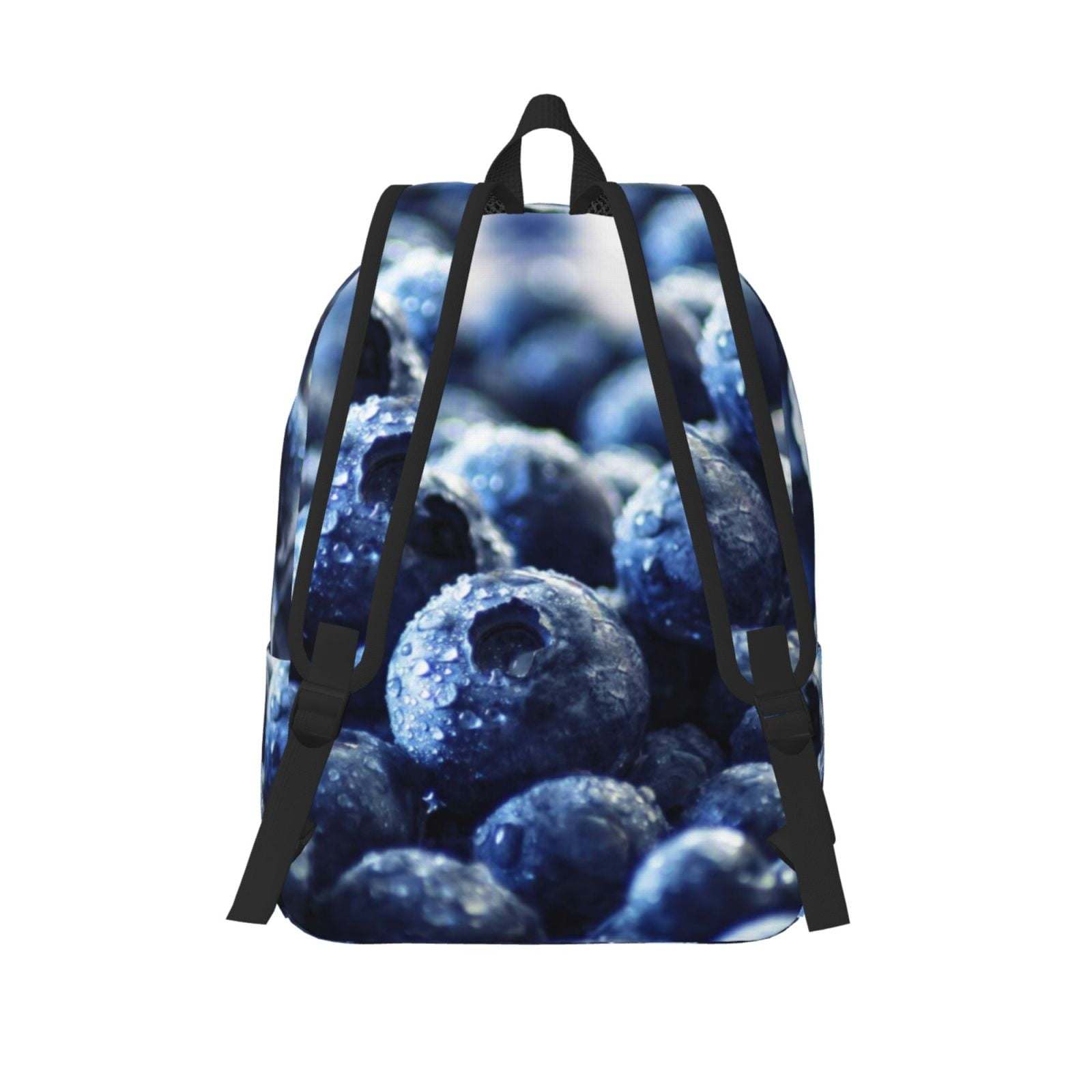 Defioc Blueberry for Canvas Backpack,Travel Rucksack Unisex Knapsack Laptop Backpack for Work & College -Small