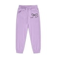 thumbnail image 4 of Byoo Tween Girl Clothes Set Bow Printed Hoody Long Sleeve Pullover Sweatshirt Sweatpants Tracksuit Outfit Sofy Daily Sweatsuit Set, 4 of 6