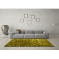 thumbnail image 3 of Ahgly Company Machine Washable Indoor Rectangle Abstract Yellow Contemporary Area Rugs, 8' x 12', 3 of 4
