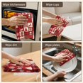 thumbnail image 6 of 2 Pcs Funny Kitchen Towels,Red Christmas Patchwork Pattern Microfiber Dish Towels,Kitchen Tea Towels,Kitchen Towel Set (18" X 26"), 6 of 7