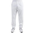 thumbnail image 5 of Vibes Men Fleece Sweatpants Elastic Leg White X-Large, 5 of 6