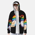 thumbnail image 2 of Fotbe Happy Pride Gnome Chaqueta con Protección Solar UPF 50+ para Hombre y Mujer, Camisa con Capucha y Bolsillos-Small, 2 of 7