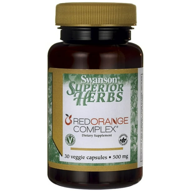 Swanson Red Orange Complex 500 mg 30 Veggie Capsules