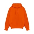 thumbnail image 3 of Hoodies for Men Rain Jacket Men Retro Long Sleeve Hoodie Hooded Sweatshirt Tops Jacket Coat Outwear Rain Coat Jackets for Men Orange Polyester M, 3 of 4