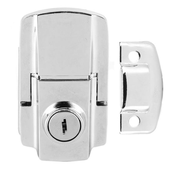 Motorcycle Rear Trunk Lock Replacement Iron Trunk AntiTheft with 2 Keys Modification Accessories Fit for Big Sheep