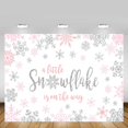 thumbnail image 2 of Fondo fotográfico MEHOFOND Winter Snowflake de 2,1 x 1,5 m para baby shower, 2 of 6
