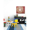 thumbnail image 3 of Marmont Hill "Crackle Baseball" by Reesa Qualia Painting Print on Wrapped Canvas, 3 of 5