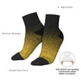 thumbnail image 6 of Pofeuu Gold Glitter Gradient Print 30cm Socks, Adult Running Hiking Socks for Youth and Adult, 6 of 7