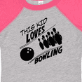 thumbnail image 4 of Inktastic This Kid Loves Bowling Boys or Girls Baby Bodysuit, 4 of 5