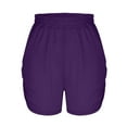 thumbnail image 6 of Admvng Plus Size Shorts for Women Summer Loose Comfy Shorts for Elastic Waist Trendy Beach Pants S-5XL, 6 of 7