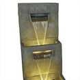 thumbnail image 4 of Alpine Corporation 2-Tier Modern Polystone Fountain w/ Warm White LED Lights, 4 of 12
