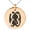 Rose, variant on Stainless Steel Ancient Tribal Unity Rune Engraved Small Medallion Circle Charm Pendant Necklace