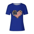 thumbnail image 4 of Cavosen Patriotic Tops for Women Petite Red White and Blue Short Sleeve Round Neck T Shirts USA Flag Graphic Tops Lady L Patriotic Casual T Shirts Independence Day Tunic Tees 2025 Patriotic Blouses, 4 of 4