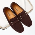 thumbnail image 4 of Big Size Men's Casual Loafers Slip On Leather Shoes Comfortable Lightweight Driving Shoes Male Moccasins Classic Penny Loafer Flats Boat Shoes Outdoor Walking Shoes, 4 of 13