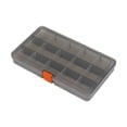 thumbnail image 1 of Caja de almacenamiento con múltiples rejillas, contenedor para manualidades con divisores de compartimentos, caja organizadora de hardware, estuche 15 cuadrículas, 1 of 8