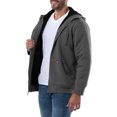 thumbnail image 5 of Wrangler Workwear Men's & Big Men's Full Zip Sherpa Lined Hooded Sweatshirt, Sizes S-5XL, 5 of 8