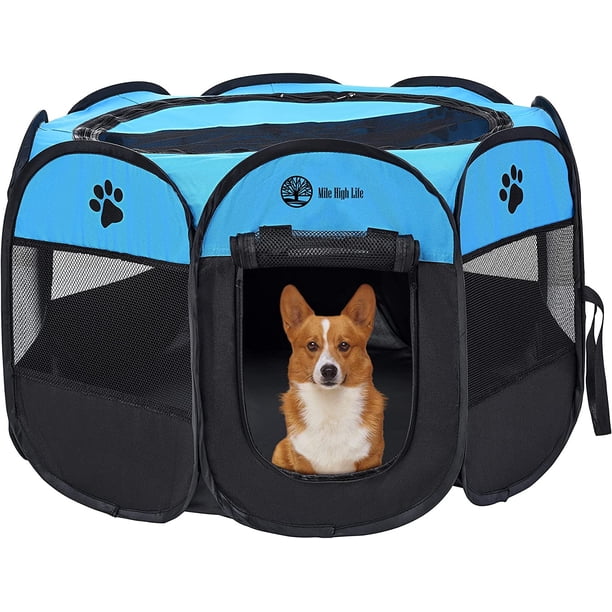 Stunning Portable Dog Crate For Large Backyard Play Areas image