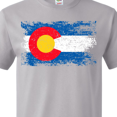 thumbnail image 3 of Inktastic Colorado Flag Distressed Look T-Shirt, 3 of 4