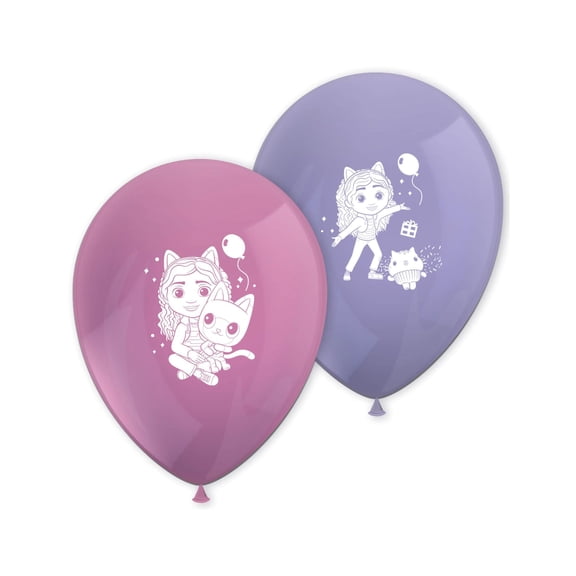 Gabby's Dollhouse Printed Latex Birthday Party Balloons