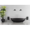 thumbnail image 2 of Vintage Home Artificial Faux Real Touch 77" Tall Elephant Ear Plant And 13.6" Black Honeycomb Fiberstone Planter, 2 of 3