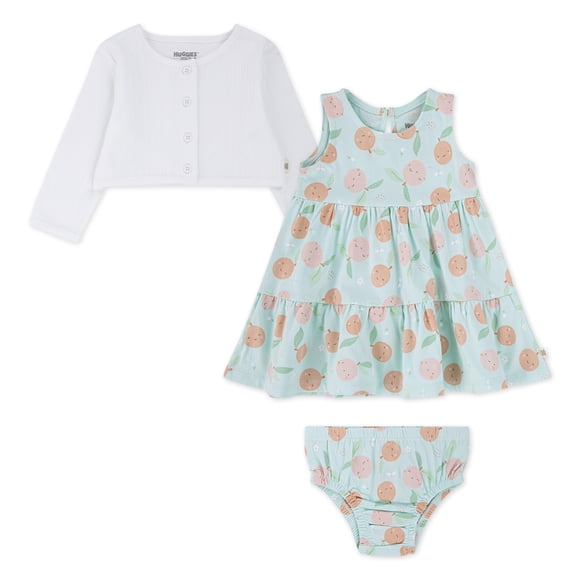 Conjunto de Vestido para Bebé HUGGIES 2 Piezas Algodón Orgánico