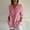Pink, variant on Blmnix Cute Blouses for Women Fall Must-Haves Army Green Draped Solid Color Workout Tops Women V-Neck Long Sleeve Blouses