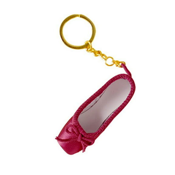 Cuteness Satins Ballets Shoe Keychain Handmade Pointes Shoe Charm Bag Pendant Ballets Accessory Suitable for Ballets Fan